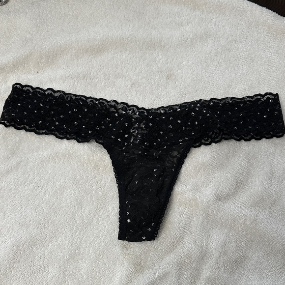 Victoria's Secret Black Lace Panties - Picture 1 of 3